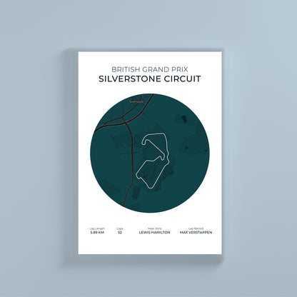 Silverstone, UK wall print by SportsChord