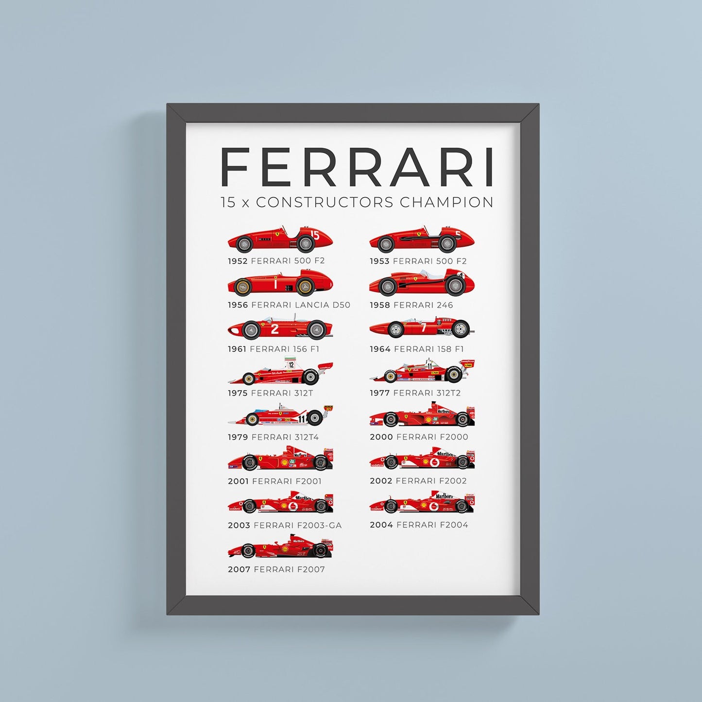 Ferrari 15x World Champion